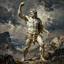 The ancient greek titan prometheus by William Blake