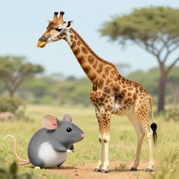 a photo of a mouse giraffe