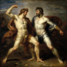 the punishment of prometheus, classical oil painting