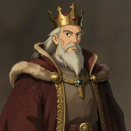 portrait of a medieval old king, elegant, highly detailed, artstation, concept art, smooth, sharp focus, illustration, art by studio ghibli and fujita goro and tom whalen, 8 k