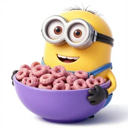 purple minion cereal