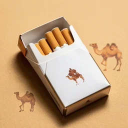 a pack of camel cigarettes