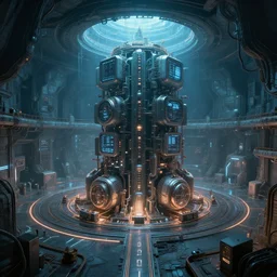 portal 3, massive ai computer, underground testing facility, 2 0 2 2 digital art wallpaper