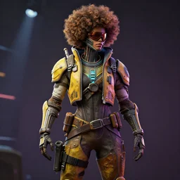 space borderlands 3, cyberpunk art by android jones, trending on zbrush central, afrofuturism, daz 3 d, zbrush, artstation hd