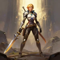 Greg manchess, Frank frazetta, high fantasy female, overwatch character, full body, trending on artstation