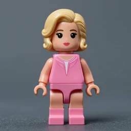 Sharon Stone in Total Recall 1990, Total Recall mini figure wearing pink leotard, high detail photograph, 35mm
