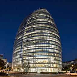 architecture by moshe safdie, fisheye at night, archdaily, wallpaper, highly detailed, trending on artstation.