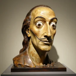 sculpture in the style of salvador dali