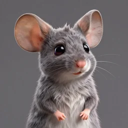 zootopia character grey mouse, highly detailed, digital painting, artstation, concept art, smooth, sharp focus, illustration