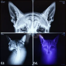 a cat x - ray, infra - red, ultraviolet, thermography