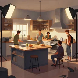 photo the last us part 2 kitchen : 5 4 k rtx hdr volume light concept studio matte painting environement digital illustration fanart artstation by eytan zana and balazs agoston, jad saber, aaron limonick, pablo dominguez and florent lebrun and robby johnson