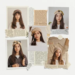 cut out magazine collage art