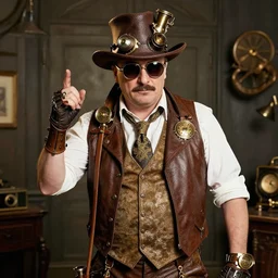 steampunk ricky gervais