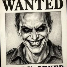 Jerma985 with a cheek to cheek smile, sinister looking, evil intent, horror, uncanny, detailed, high resolution, sharpened, close-up, police sketch, wanted poster, pencil sketch, drawing, creepy, frightening