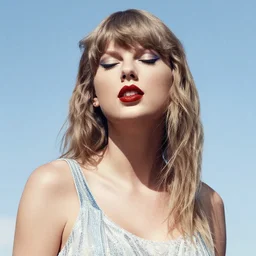 Taylor Swift, eyes closed