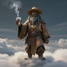 chief keef ascending into heaven holding cup of lean and blunt, smoke surrounding subject, biblical image, style of gustave dore, highly detailed, beautiful, high contrast