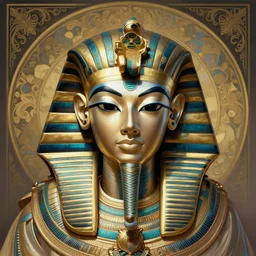 symmetry!! portrait of a chinese opera robot, machine face, decorated with pharoanic motifs, intricate, elegant, highly detailed, digital painting, artstation, concept art, smooth, sharp focus, illustration, art by artgerm and greg rutkowski and alphonse mucha, 8 k
