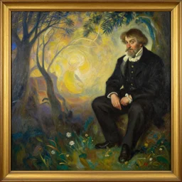 a painting in the style of charlie bowater and in the style of charles dulac and in the style of frederic edwin church. smooth, sharp focus, fantasy, semi - realism.