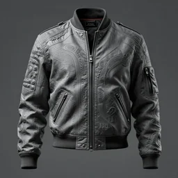 hyperdetailed grey flight jacket, unreal engine, digital painting, sharp focus illustration, artstation hq. intricate, elegant, low angle medium shot, art by artgerm and magali villeneuve