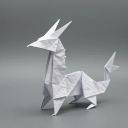 gorgeous origami dragon, incredibly detailed, by Satoshi Kamiya