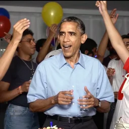 color video footage of obama birthday party, 2 0 0 0's