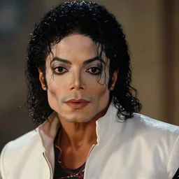a cinematic film still of Michael Jackson in Tekken 7, portrait, 40mm lens, shallow depth of field, close up, split lighting, cinematic