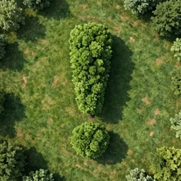 photo of a tree that looks like an exclamation mark, aerial view, trending on. artstation