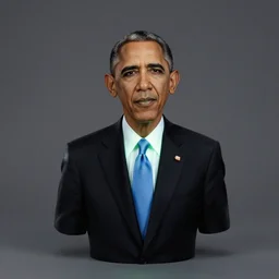 glow in the dark barack obama, product photography