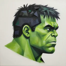 Hulk profile picture by Sachin Teng, asymmetrical, Organic Painting , Matte Painting, geometric shapes, hard edges, graffiti, street art:2 by Sachin Teng:4