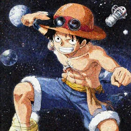 luffy in space by Eiichiro Oda
