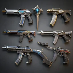 New exotic weapons in Destiny 2, highly detailed, 4K