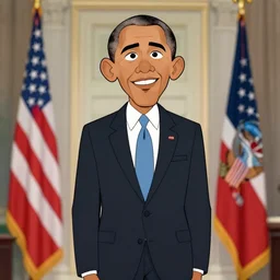 obama in the style of goanimate