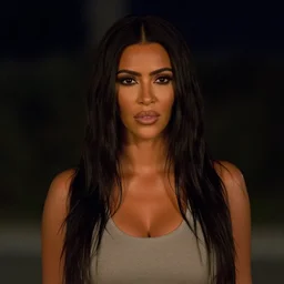 a pov, color cinema film still of kim kardashian as kim wexler, ambient lighting at night, from better call saul ( 1 9 9 9 ).
