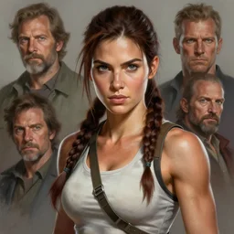 epic portrait of slim muscular lara croft, detailed, digital painting, artstation, concept art, donato giancola, joseph christian leyendecker, wlop, boris vallejo, breathtaking, high details, extremely detailed, sincere face, establishing shot, artistic, hyper realistic, beautiful face, octane render