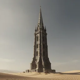 render patrick jones rutkowski the last tower. sand. lonely. ominous. artstation 3 8 4 0 x 2 1 6 0