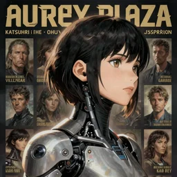 side portrait of cyborg girl | | medium - shot, head fully visible, audrey plaza, fine detail!! anime!! realistic shaded lighting!! poster by ilya kuvshinov katsuhiro otomo ghost - in - the - shell, magali villeneuve, artgerm, jeremy lipkin and michael garmash and rob rey