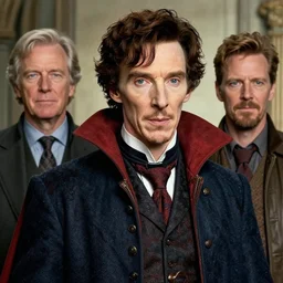 a highly detailed sherlock portrait of stephen strange, james gurney, james jean
