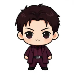 chibi Pinhead from kawaii Hellraiser manga, illustration, clean lines, 4k