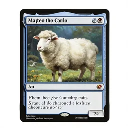 A sheep as a Magic the Gathering card, MTG