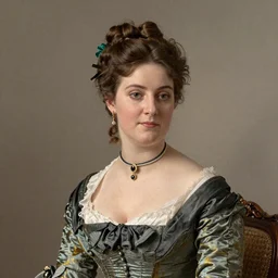 a portrait of an elegant lady, 1850s