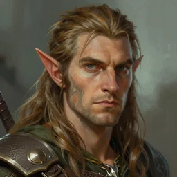 a close - up headshot illustration portrait of an human druid, dungeons and dragons character portrait, pathfinder, art by keith parkinson and greg rutkowski and tim hildebrandt