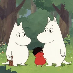 scene from moomin anime ( 1 9 8 2 )