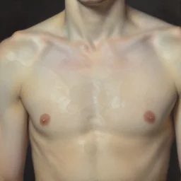 translucent skin made of beautiful organic voronoi and venation patterns, glazing, oil painting by sargent