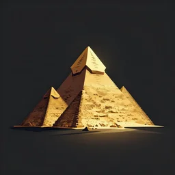 stilised logo design of pyramids