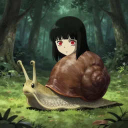 a human that looks like a snail by junji ito