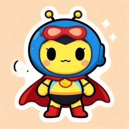 cute miss mascot lilia lilia lileep super hero sticker art, cronobreaker, beeple game icon