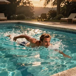 brad pitt swimming in bacon pool