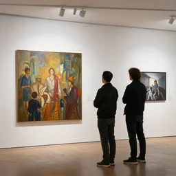 photography, art exhibition of painting by Victo Ngai, photography by Leonardo Espina