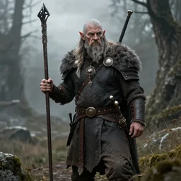 an dwarven warrior, by Edgar Maxence and Ross Tran and Michael Whelan