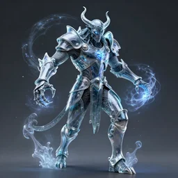 a portrait of a evil treant in glass armor releasing spell, full height, moving forward, concept art, trending on artstation, highly detailed, intricate, sharp focus, digital art, 8 k